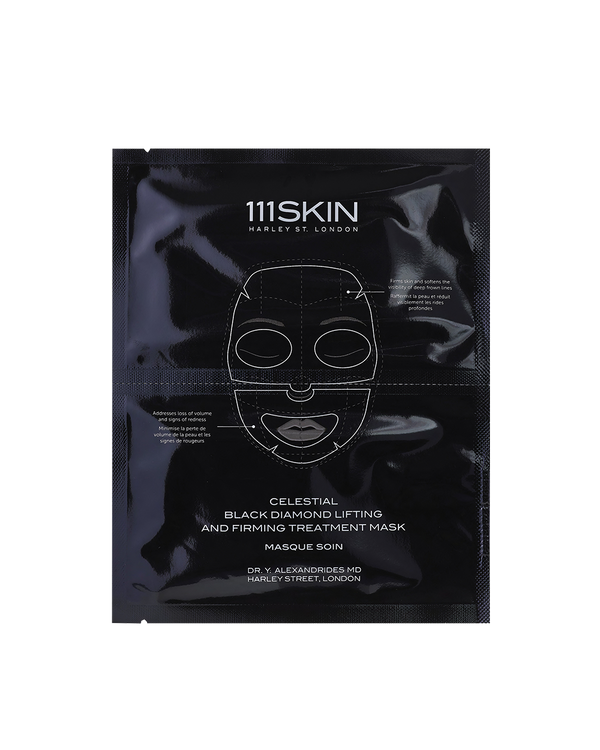 Hydrogel face mask case for lifting and firming - black diamond