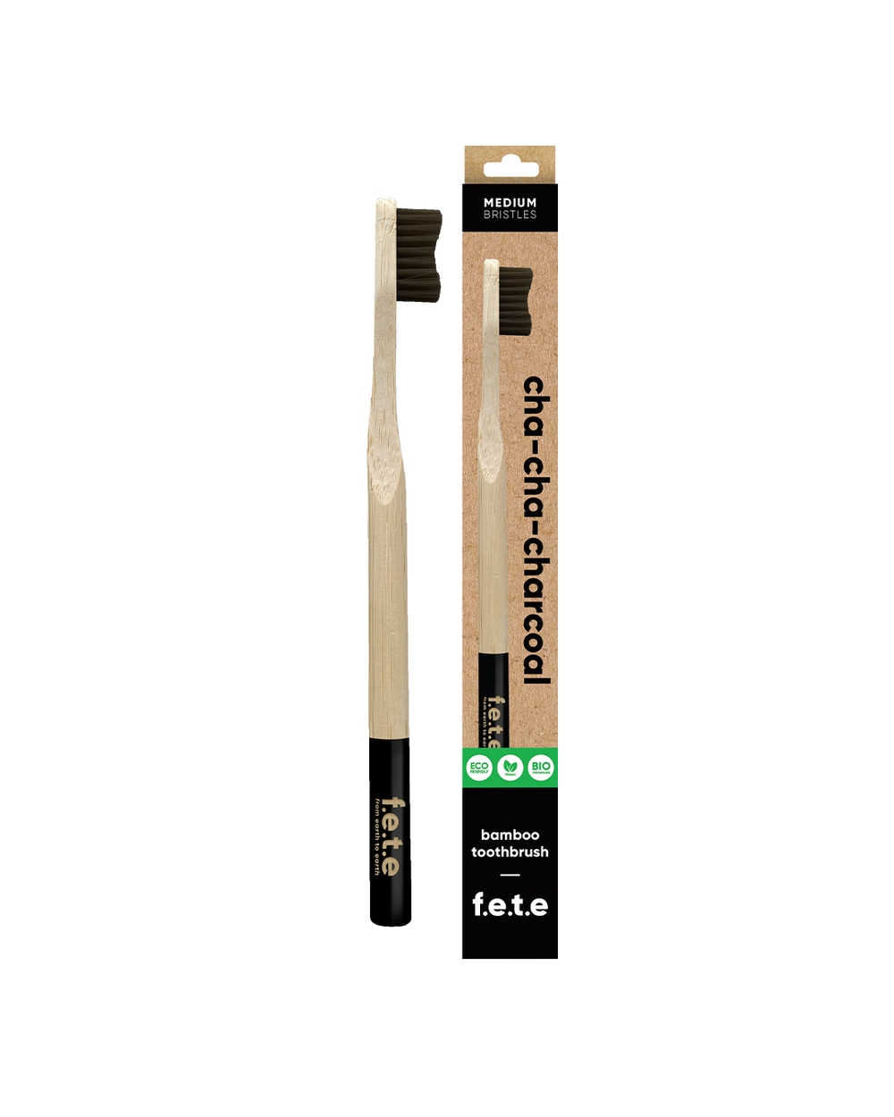 Bamboo toothbrush - medium softness fibers