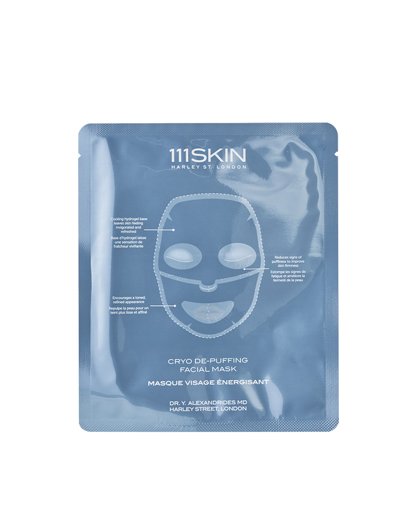 Hydrogel face masks package for reducing puffiness