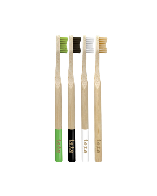 Fabulous Four pack of 4 bamboo toothbrushes