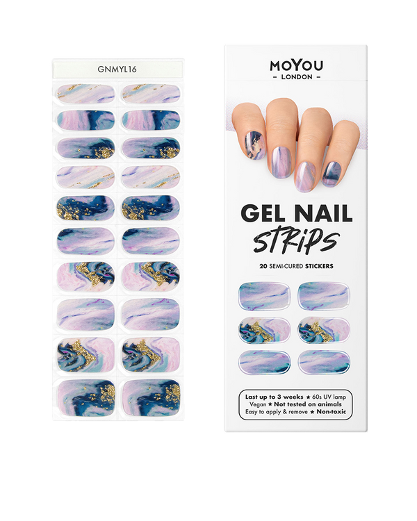 Gel Nail Strips - Marble Cake