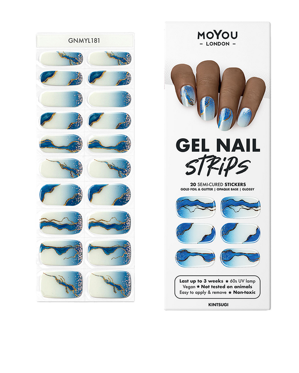 Gel strips for nails - Kintsugi