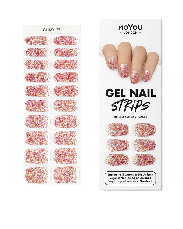 Gel Nail Strips - Glitter Punch