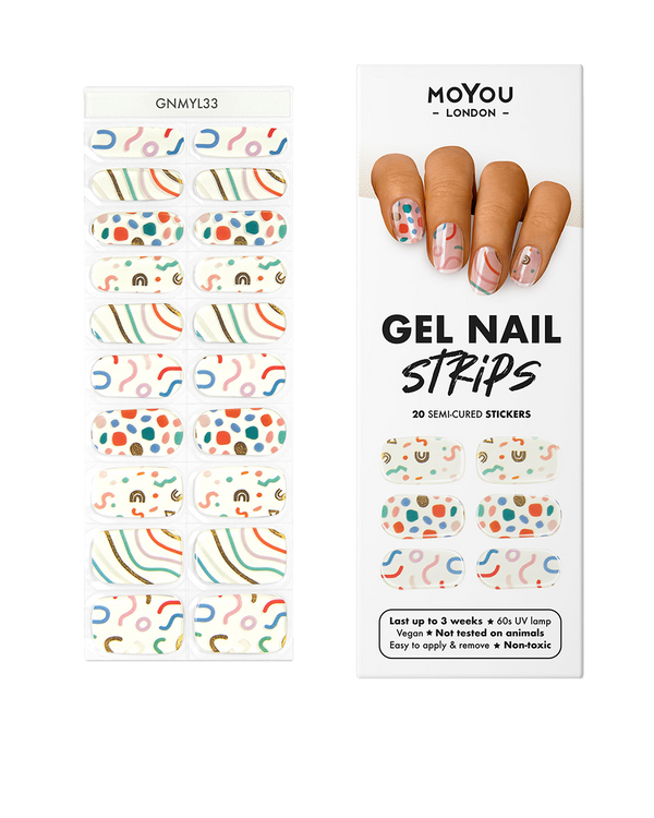 Gel Strips for Nails - Confetti Dip