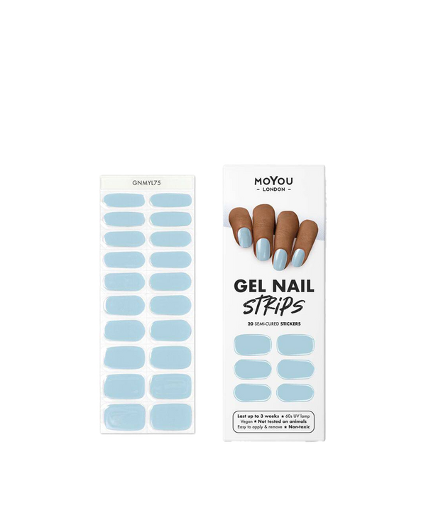 Gel Strips for Nails - Baby Blue