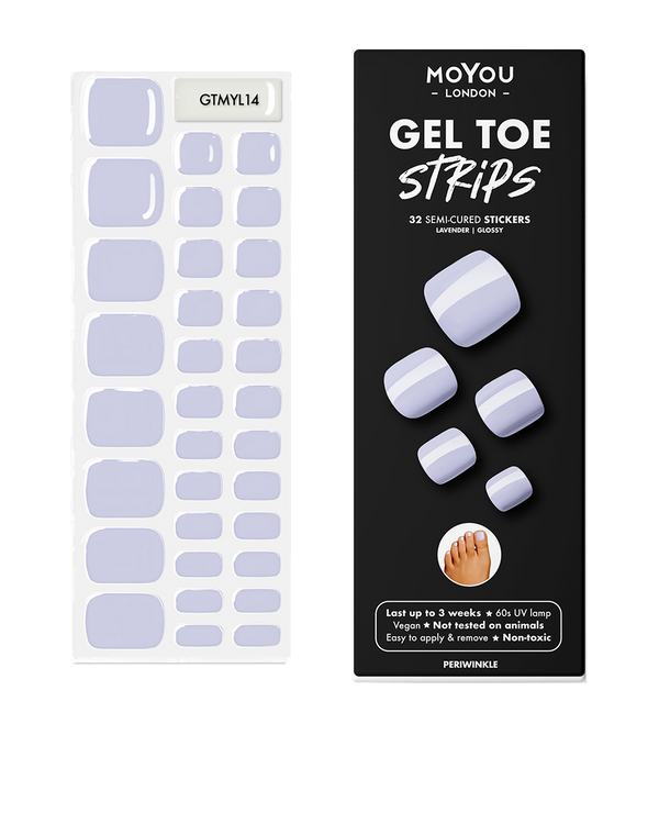 Gel strips for toenails - Periwinkle