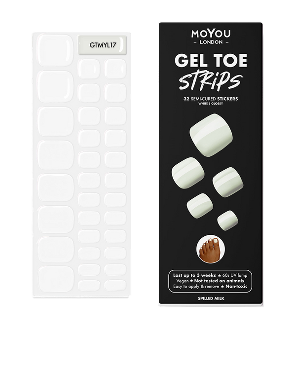 Gel strips for toenails - Spilled Milk