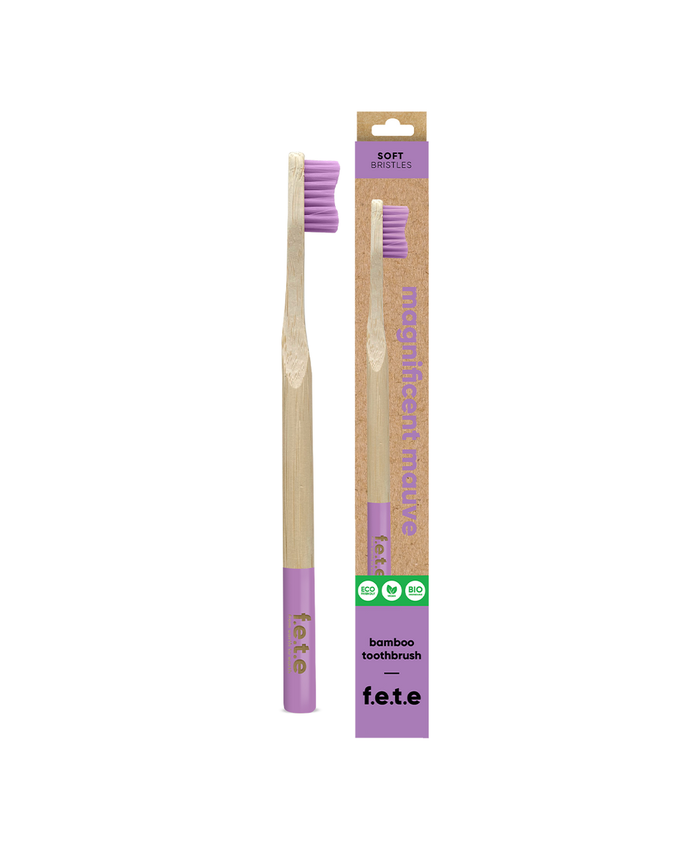 Bamboo toothbrush - soft fibers