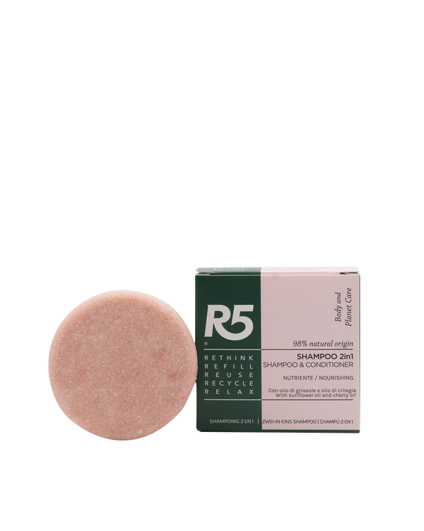 2 in 1 nourishing and softening solid shampoo