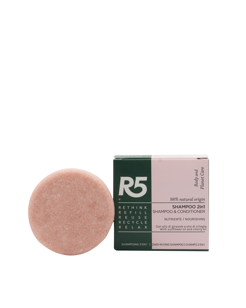 2 in 1 nourishing and softening solid shampoo