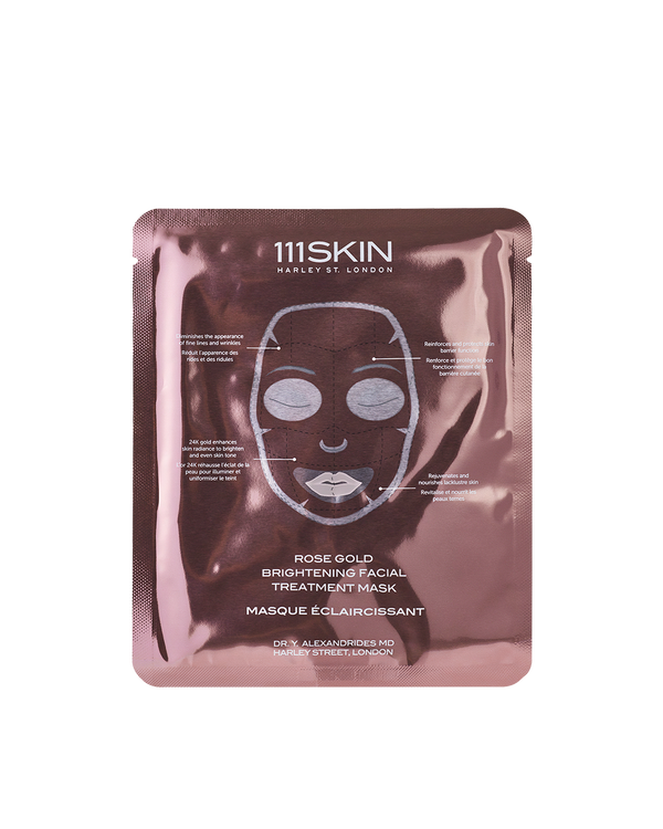 A case of hydrogel masks for brightening face care - Rose Gold
