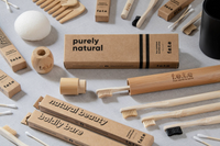 Bamboo travel case for a toothbrush