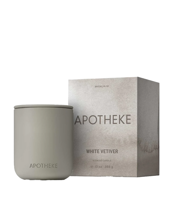 Ceramic Candle 2 Wicks - White Vetiver