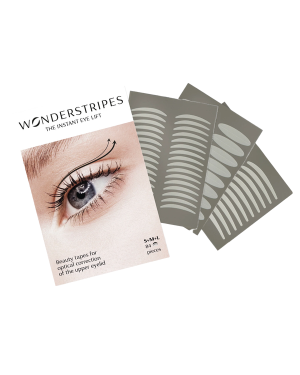 חבילת מדבקות להרמת עפעפיים שקופות בגדלים שונים למראה עיניים פתוחות יותר