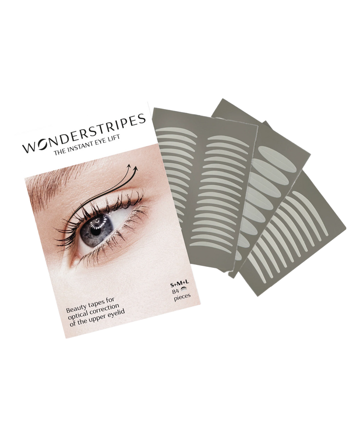 חבילת מדבקות להרמת עפעפיים שקופות בגדלים שונים למראה עיניים פתוחות יותר