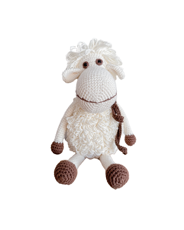 Handmade crocheted doll - Darla the sheep