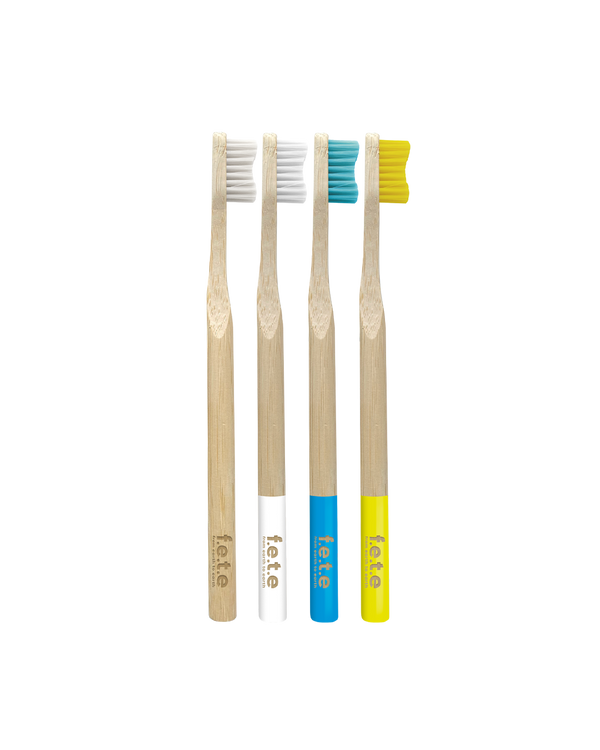 Marvelous Mix pack of 4 bamboo toothbrushes